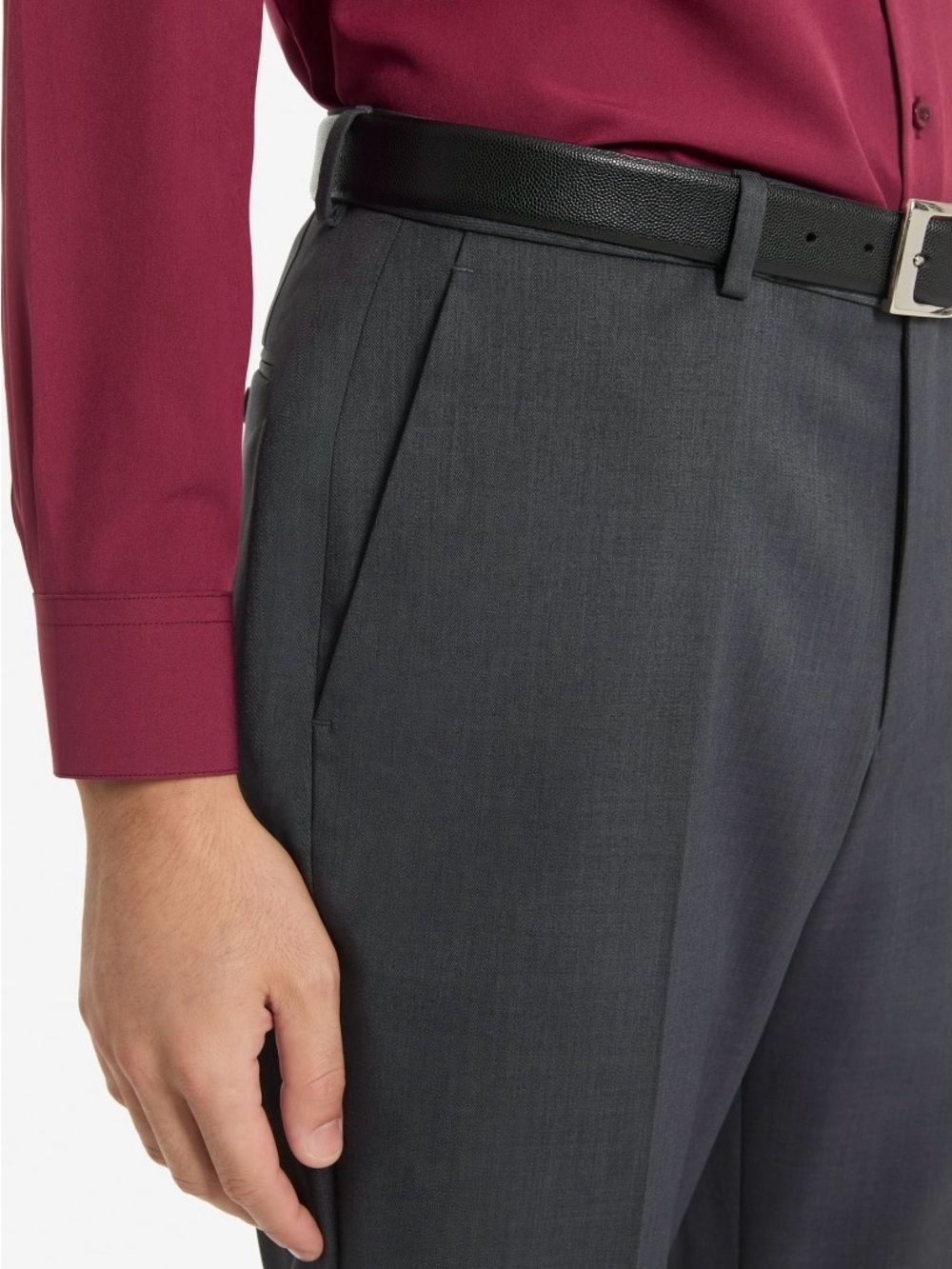 NWT Chaps charcoal regular fit stretch dress pants